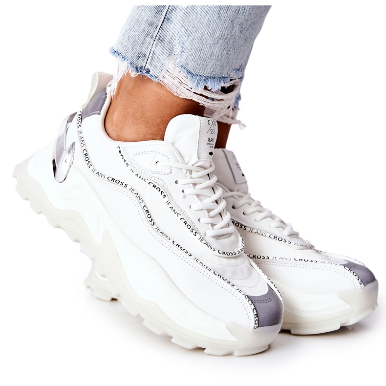 Scarpe sportive da donna Cross Jeans II2R4017C Bianco bianca