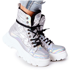 Vinceza Trappers Ismobe argento da donna