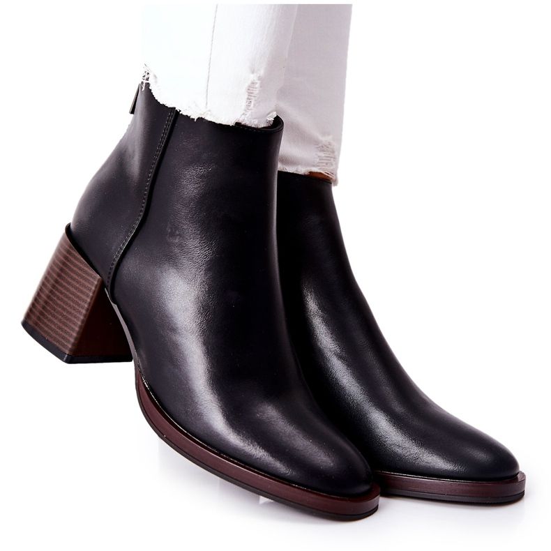 Sergio Leone Stivali Su Una Barra BT545 Nero
