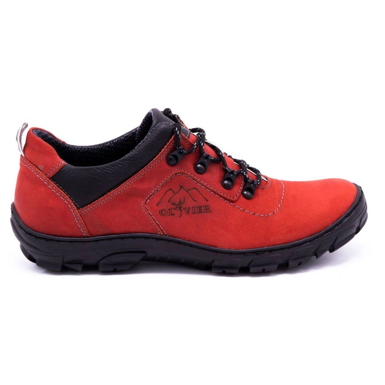Olivier Scarpe trekking uomo 7109 rosse rosso