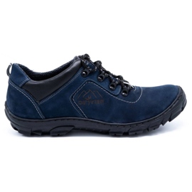 Olivier Scarpe trekking uomo 7109 blu navy