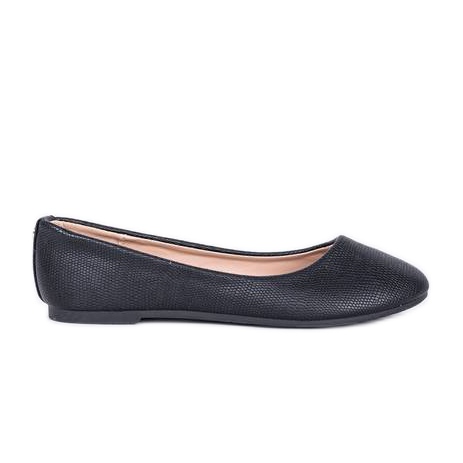 Ballerine Lili nere goffrate nero