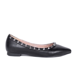 Meredith ballerine nere borchiate nero