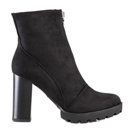 Cm Paris Stivali eleganti in pelle scamosciata nero