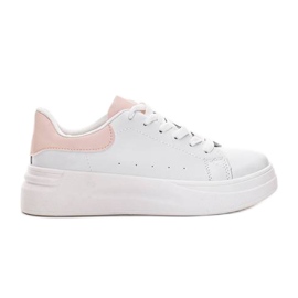 RunwayLe sue scarpe da ginnastica bianche bianca rosa