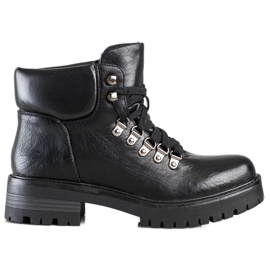 Ideal Shoes Stivali casual con riscaldamento nero