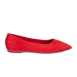 Ballerine rosse alla donna libera dello Spitz rosso