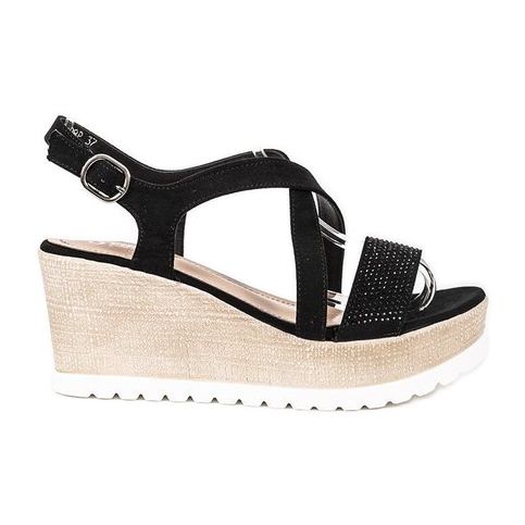 Sandali con zeppa neri di Sadie nero