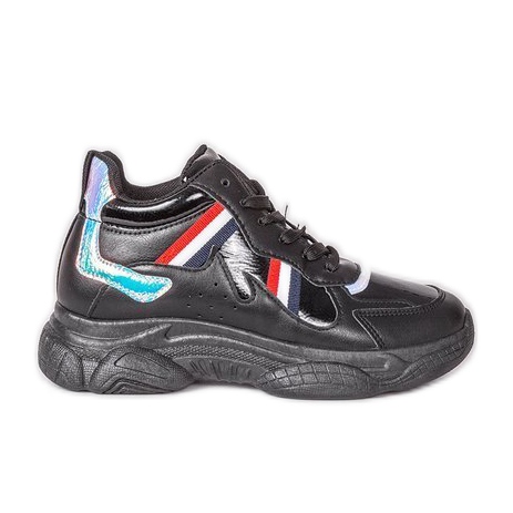 Brutte scarpe nere su grosse suole Lexi nero multicolore