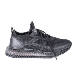 Scarpe da ginnastica nere con decorazioni Lil nero
