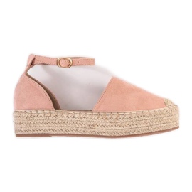 Espadrillas rosa sulla piattaforma Summer