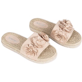 Pantofole Sun Sparrow beige da donna rosa