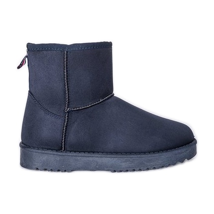 Stivali da neve con suola piatta blu navy di Emmie