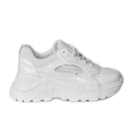 Sneakers bianche sulla piattaforma Serena bianca