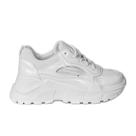 Sneakers bianche sulla piattaforma Serena bianca