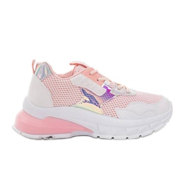 Sneakers da donna rosa Modern Girl's bianco