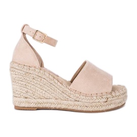 Espadrillas beige sulla zeppa Holiday Vibes