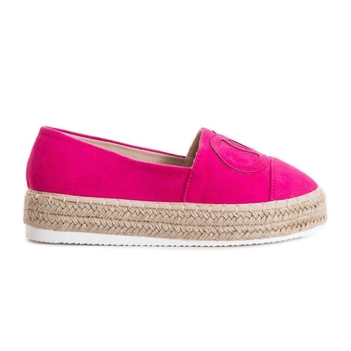 Espadrillas rosa su piattaforma Pretty Woman
