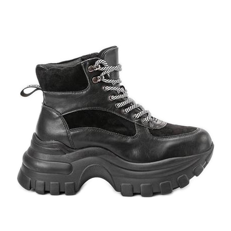 Sneakers nere sulla piattaforma Big City Girl nero