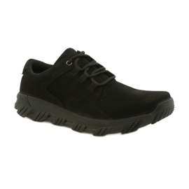 Scarpe da uomo comfort nere American Club CY18/21 nero