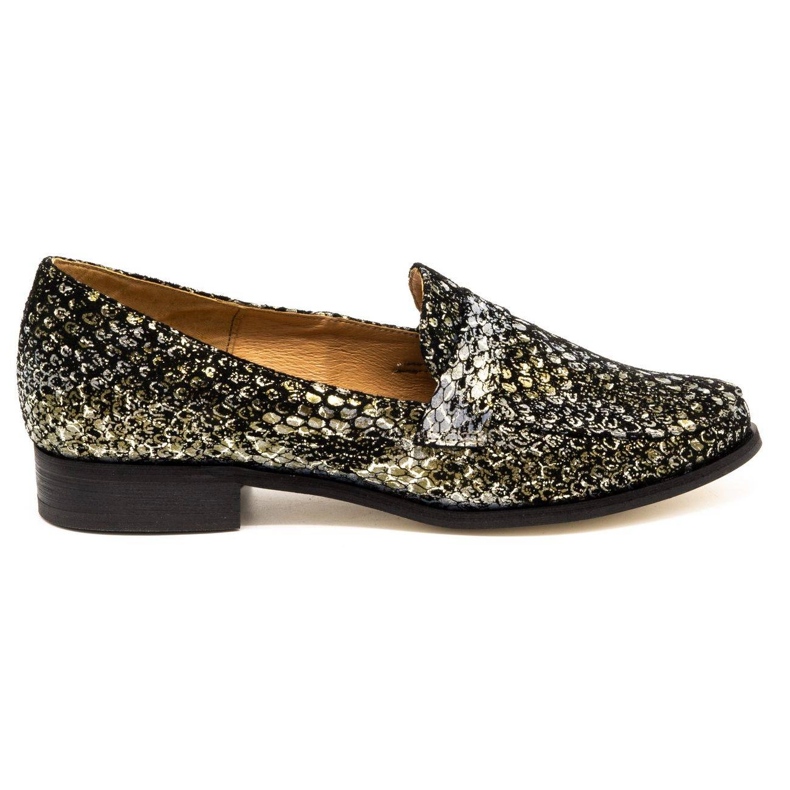 Olivier Signore in pelle da donna con tacco 2261 vipera multicolore