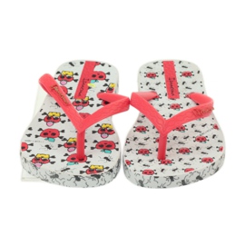 Ciabatte scarpe bambini Ipanema 81264 infradito per acqua bianco rosso