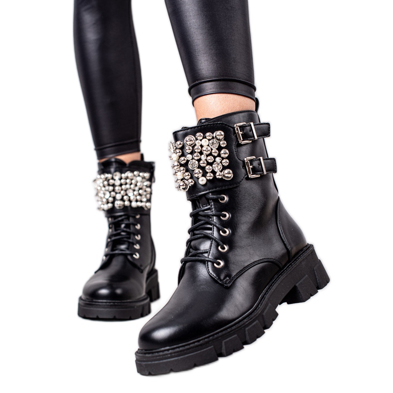 Seastar Lavoratori alla moda con strass nero