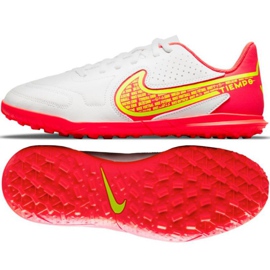 Scarpe da calcio Nike Tiempo Legend 9 Club Tf Jr DA1334 176 bianco bianco