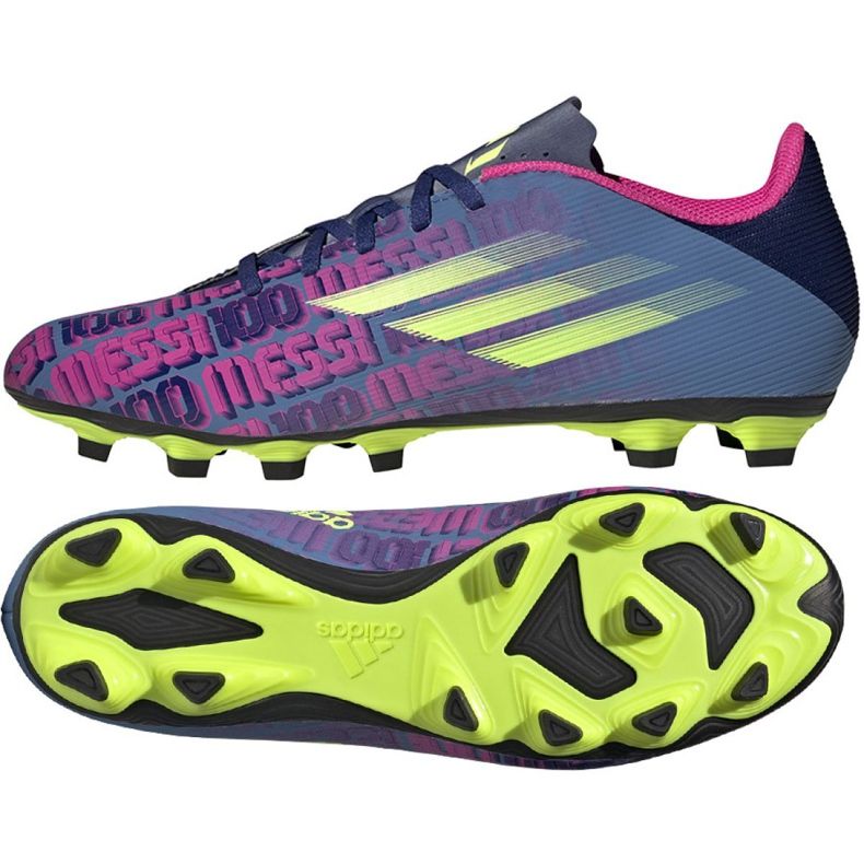 Scarpe da calcio Adidas X Speedflow Messi.4 FxG M FY6923 blu navy multicolore blu navy