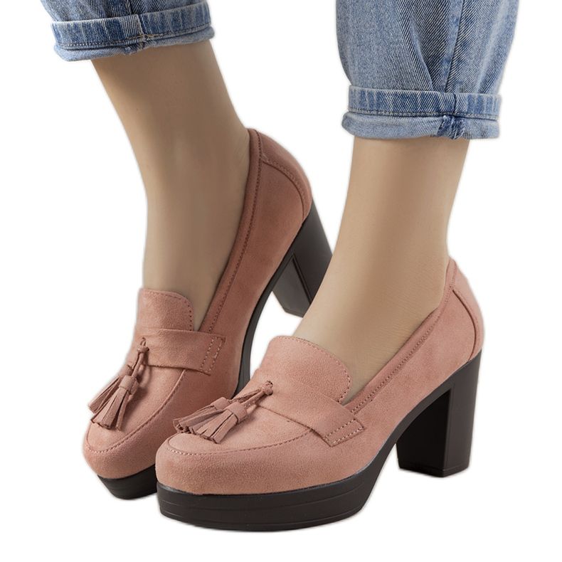 Mocassini rosa sul post Himmel