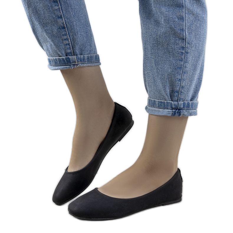 BM Ballerine classiche da donna Black Charpie nero
