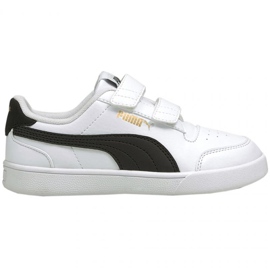 Puma Shuffle V Ps Jr 375689 02 bianca nero