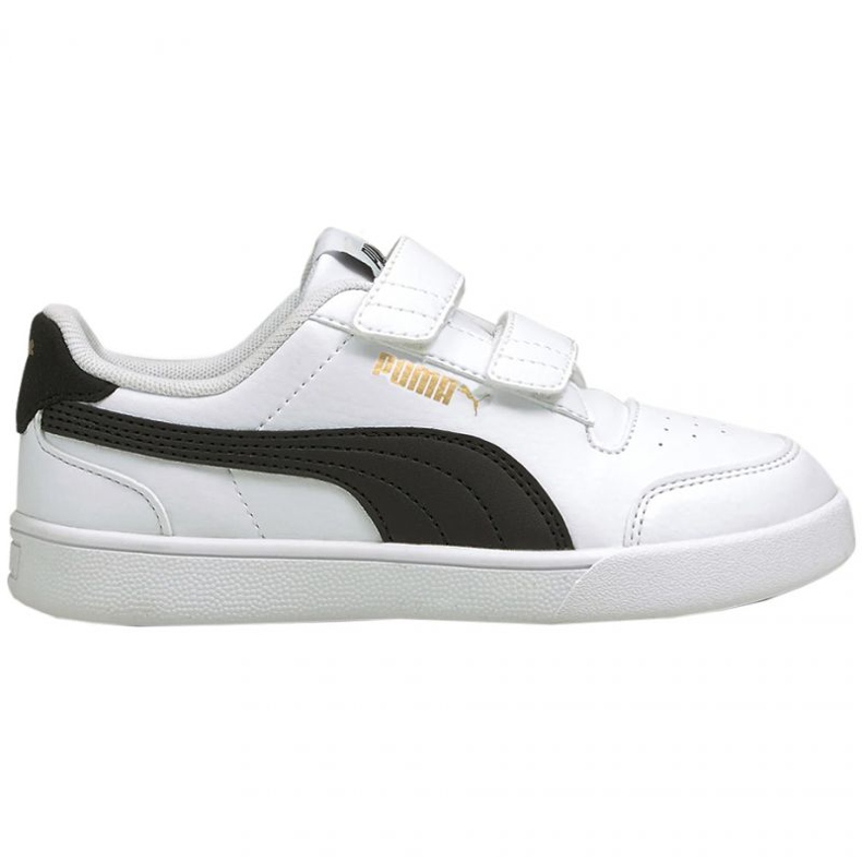 Puma Shuffle V Ps Jr 375689 02 bianca nero