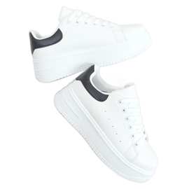 Sneakers da donna bianche T0YD8240-5 WHITE / BLACK bianco