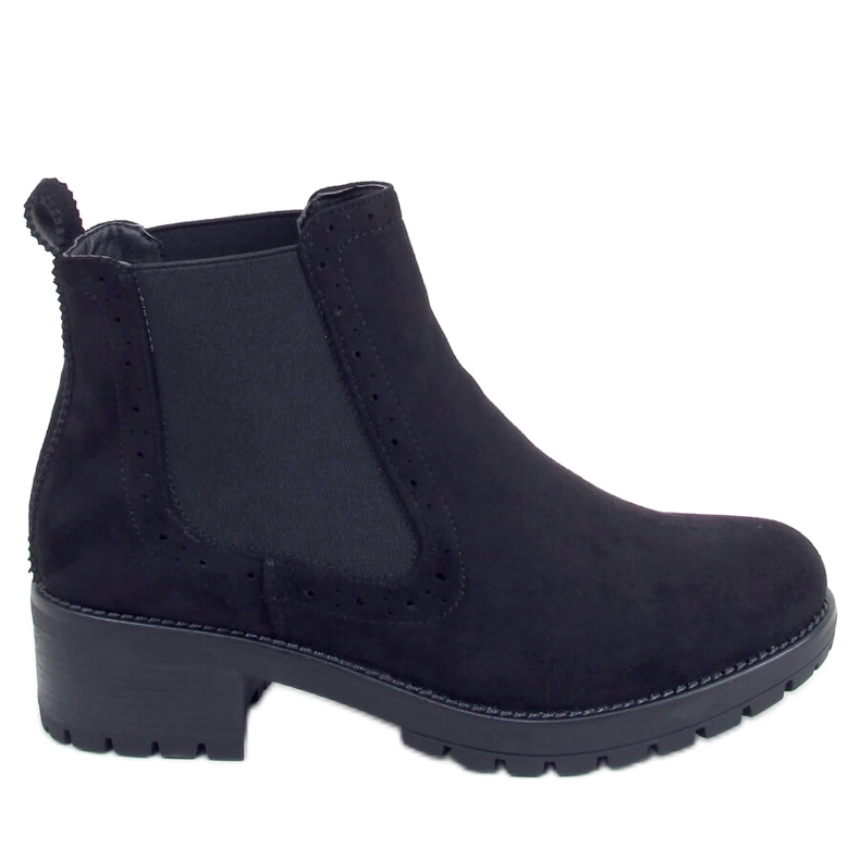 Stivaletti Chelsea neri da donna XJ-61 Black nero