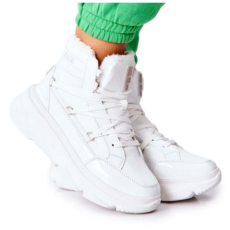 Stivali da neve caldi Big Star II274463 Bianco bianca