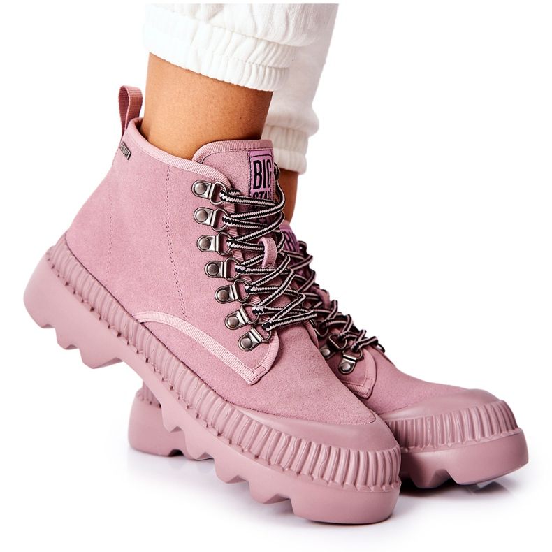 Stivali in pelle Big Star II274367 Rosa