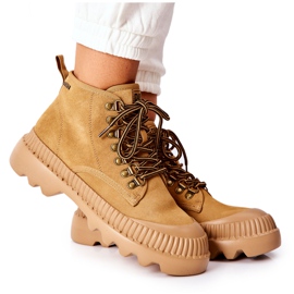Stivali in pelle Trappers Big Star II274366 Camel marrone