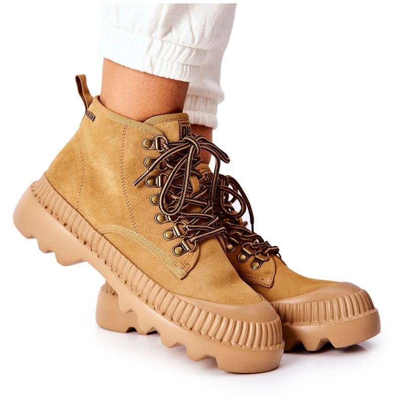 Stivali in pelle Trappers Big Star II274366 Camel marrone