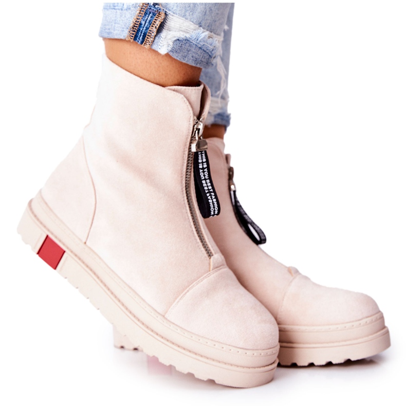 PS1 Stivali Da Donna Sulla Piattaforma Beige Charlee