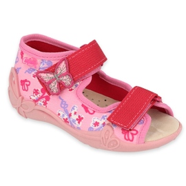 Scarpe per bambini gialle Befado 342P021 rosa