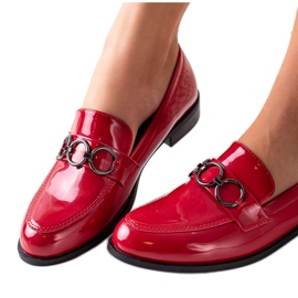 Goodin Mocassini laccati rosso