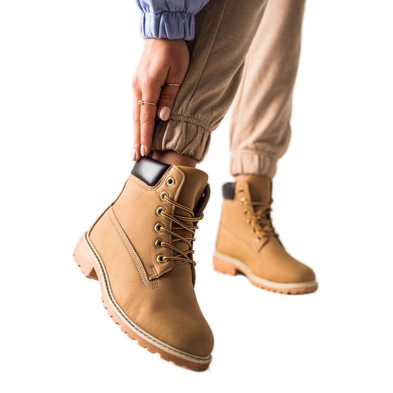 Diamantique Classic Brown Trappers marrone giallo