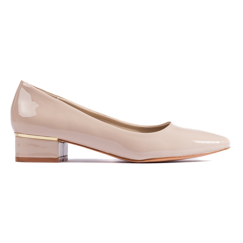 Goodin Décolleté classiche con tacco basso beige