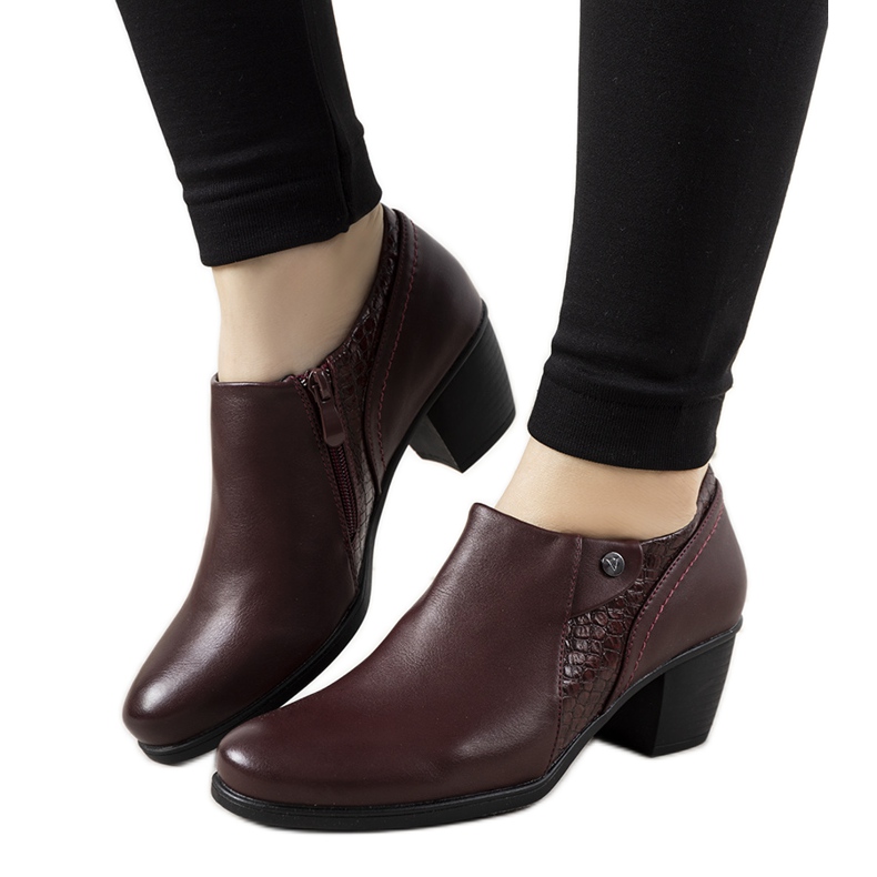 Scarpe brogue bordeaux sul posto di Stefanie rosso multicolore