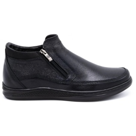 Polbut Scarpe invernali da uomo K30F in pile nero