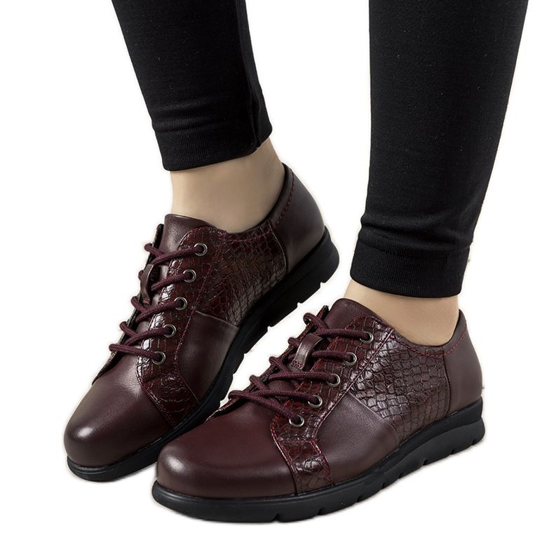 Scarpe da donna bordeaux di Olmos rosso