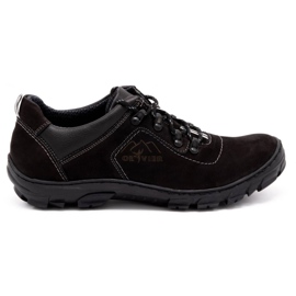 Olivier Scarpe trekking uomo 7109 nabuk nero