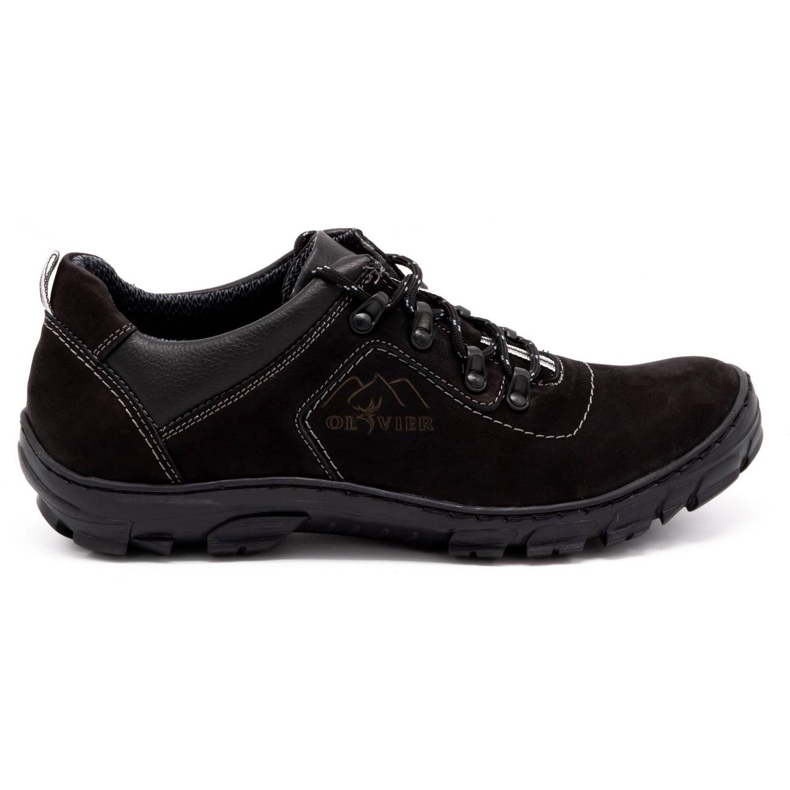 Olivier Scarpe trekking uomo 7109 nabuk nero