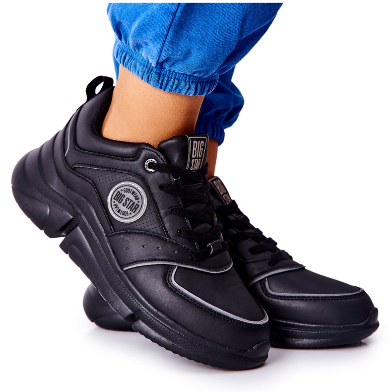 Scarpe sportive sulla piattaforma nera Big Star II274313 nero